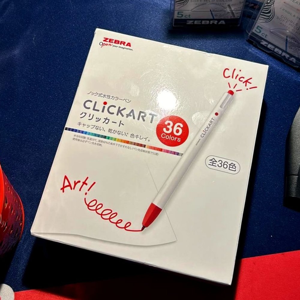 Zebra Clickart Pens 36 CT - NEW